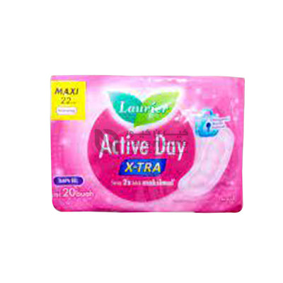 Laurier Active Day X-Tra 20 Pieces 22cm Wing
