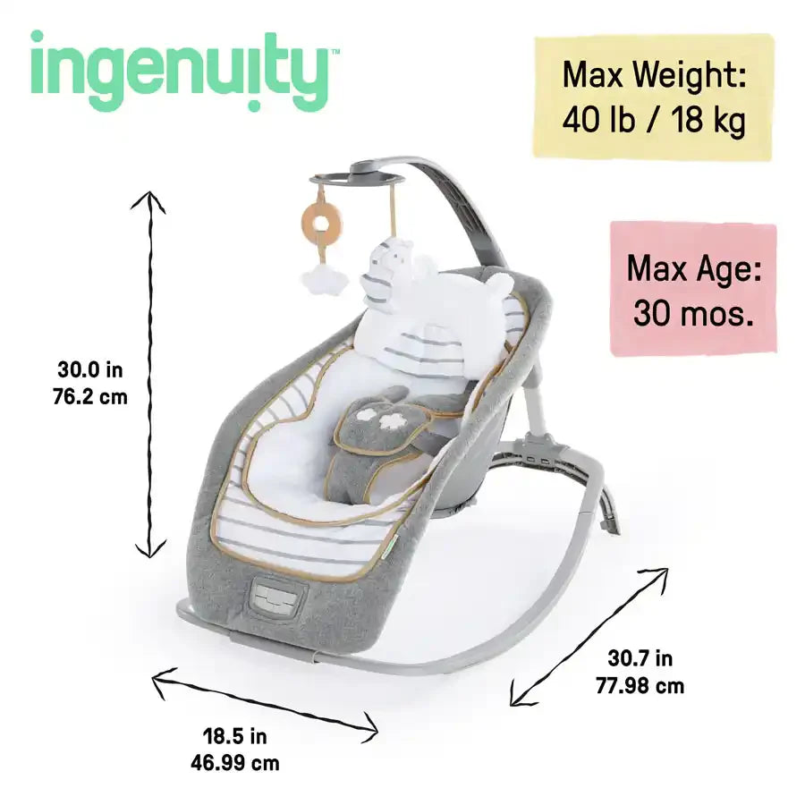 Buy Ingenuity Rocking Seat Bella Teddy Online at Best prices in Qatar ...