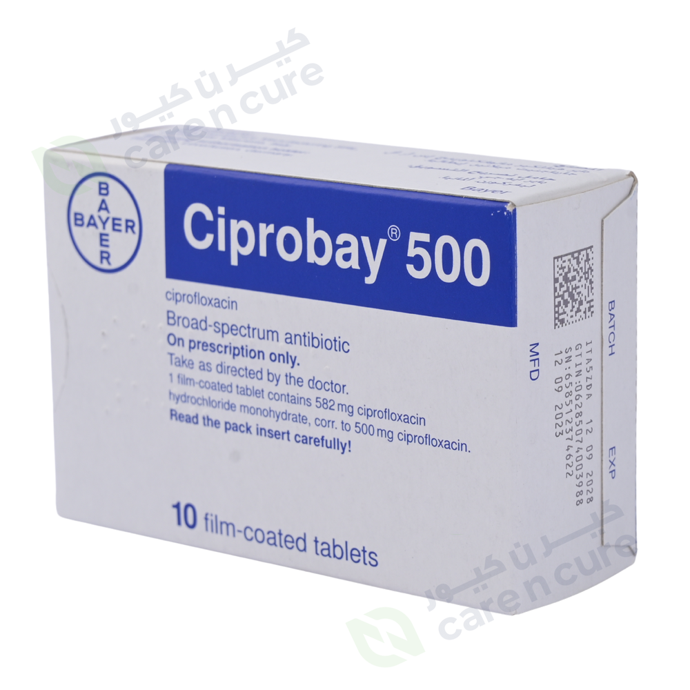 Ciprobay 500 mg Tablets 10 Pieces (Original Prescription Is Mandatory Upon Delivery)