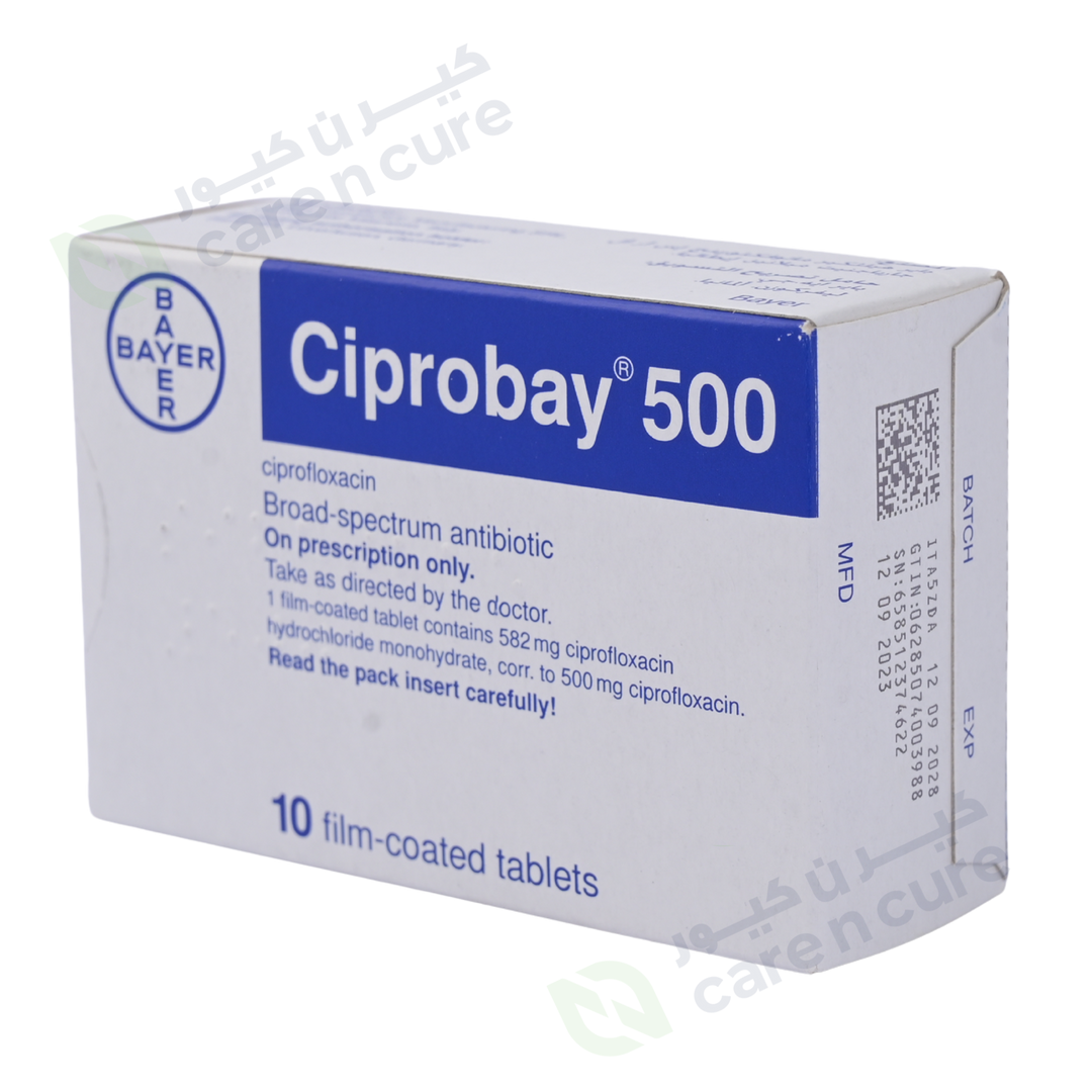 Ciprobay 500 mg Tablets 10 Pieces (Original Prescription Is Mandatory Upon Delivery)
