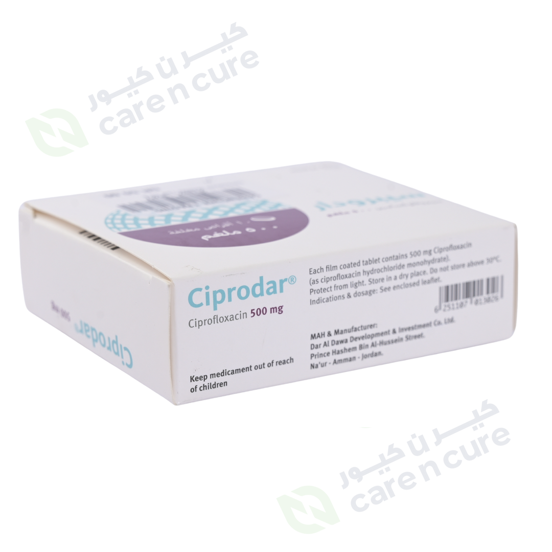 Ciprodar 500mg Tablets 10's (Original Prescription Is Mandatory Upon Delivery)