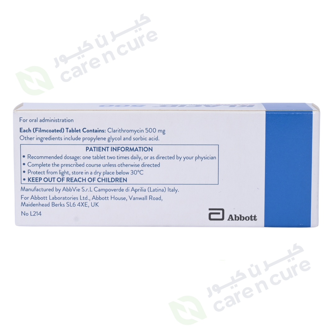 Klacid 500mg Tablets 20S (Original Prescription Is Mandatory Upon Delivery)