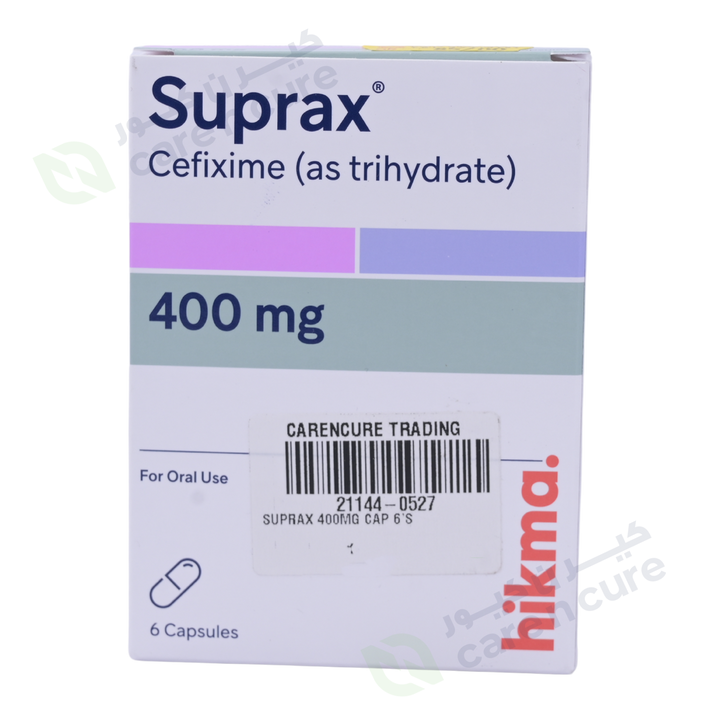 Suprax 400 mg Capsule 6 Pieces (Original Prescription Is Mandatory Upon Delivery)