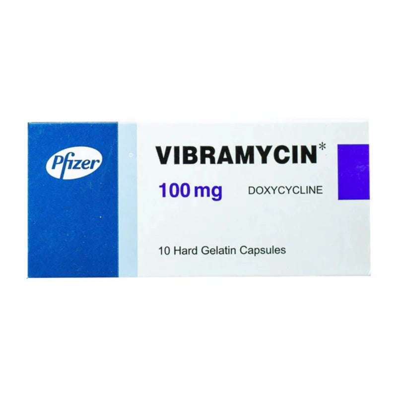 Vibramycin 100 mg Cap 10 Pieces (Original Prescription Is Mandatory Upon Delivery)