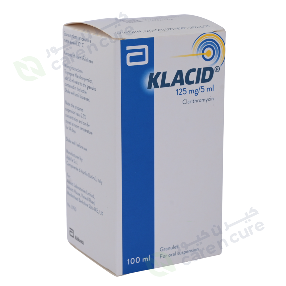 Klacid 125mg Granule 100ml (Original Prescription Is Mandatory Upon Delivery)