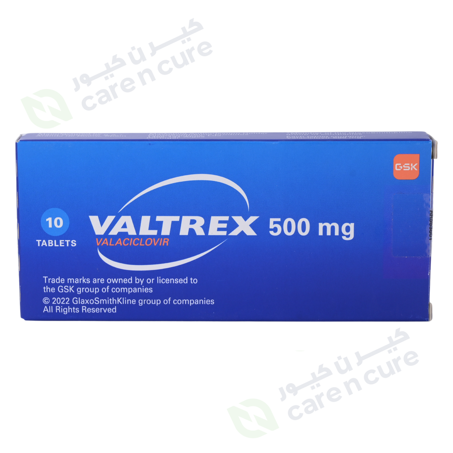 Valtrex 500mg Tablets 10 Pieces