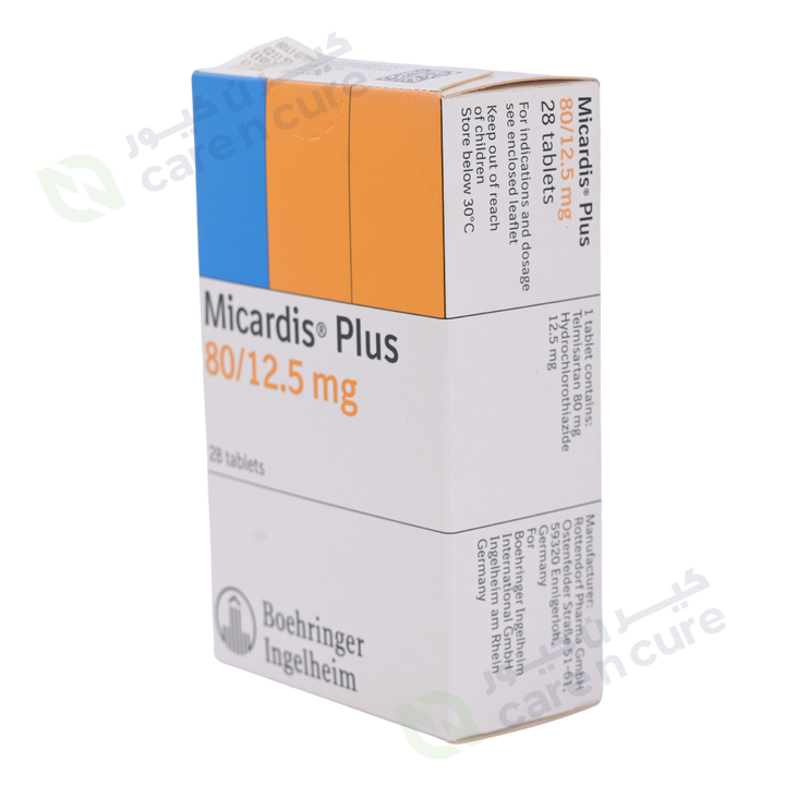 Micardis Plus 80/12.5mg Tablets 28 Pieces