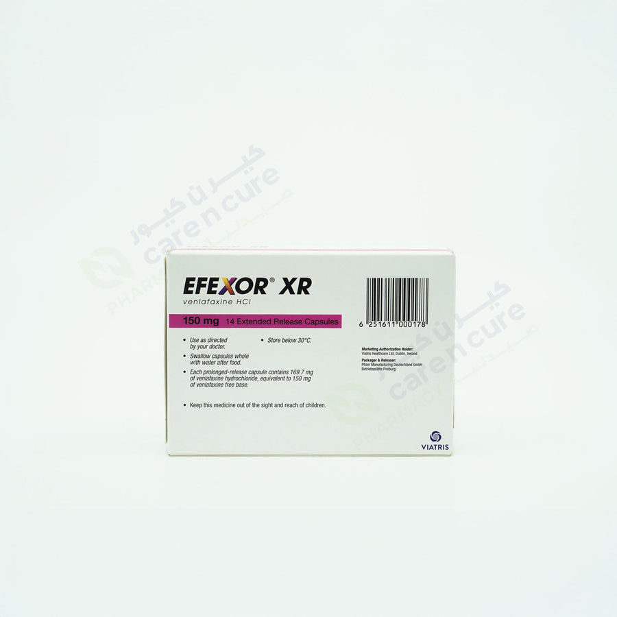 Efexor Xr 150mg Capsules 14 Pieces