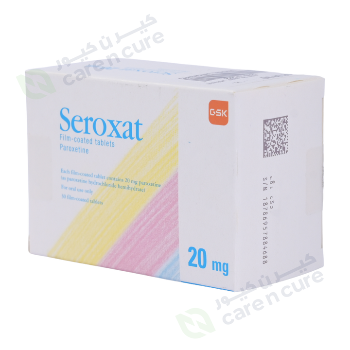 Seroxat 20mg Tablets 30 Pieces (Original Prescription Is Mandatory Upon Delivery)