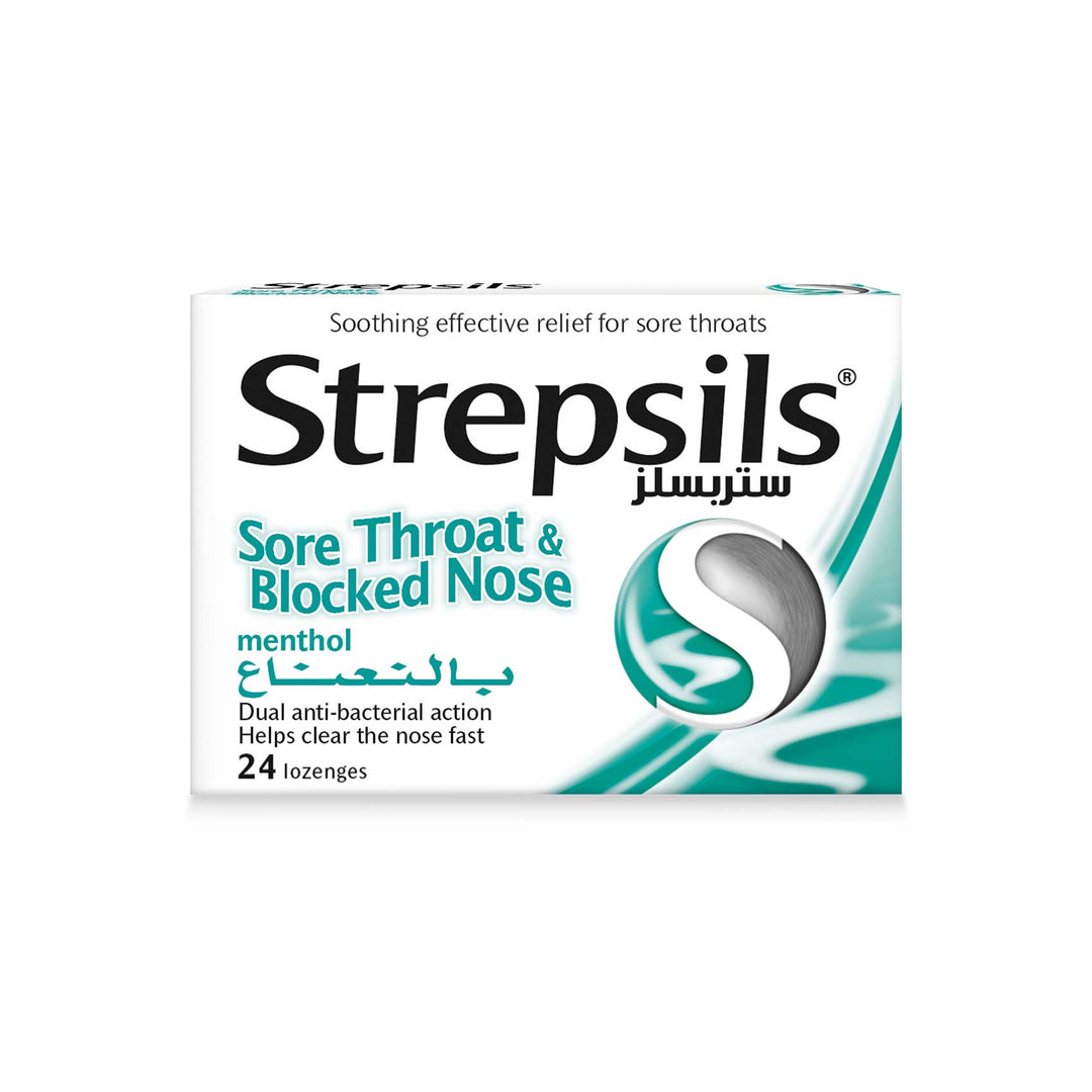 Strepsils Menthol Dual Anti-bacterial Action 24 Lozenges