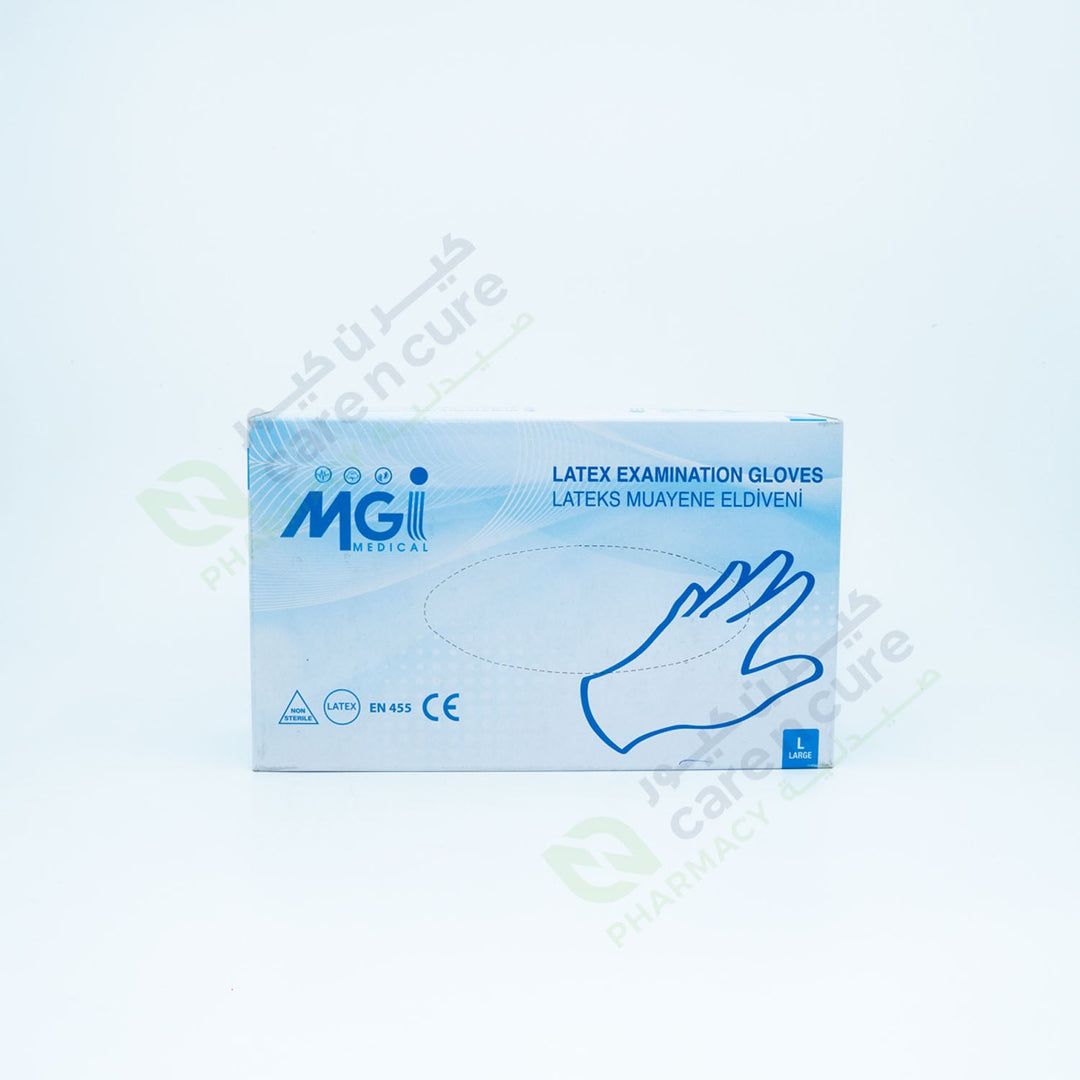 Mgi Latex Exam. Gloves P/F Large 100 Pieces