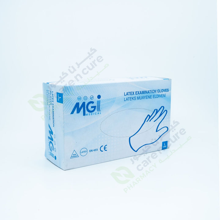 Mgi Latex Exam. Gloves P/F Large 100 Pieces