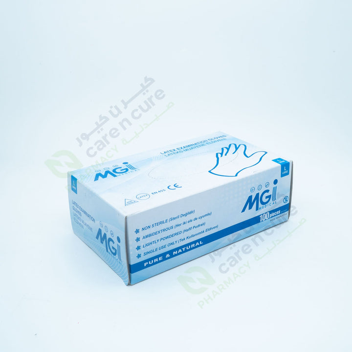 Mgi Latex Exam. Gloves P/F Large 100 Pieces