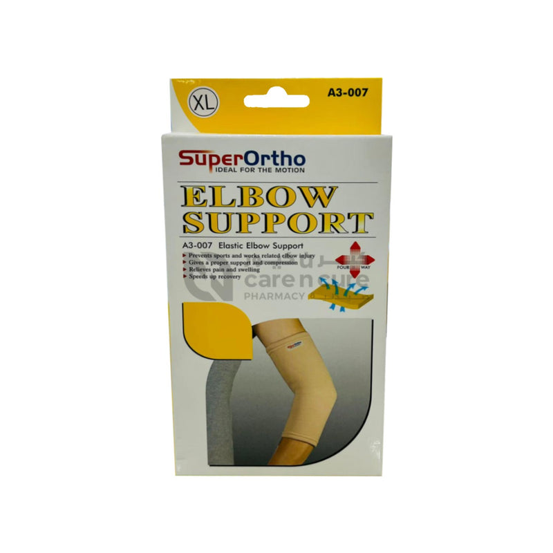 Super Ortho A3-007 Elastic Elbow Support White