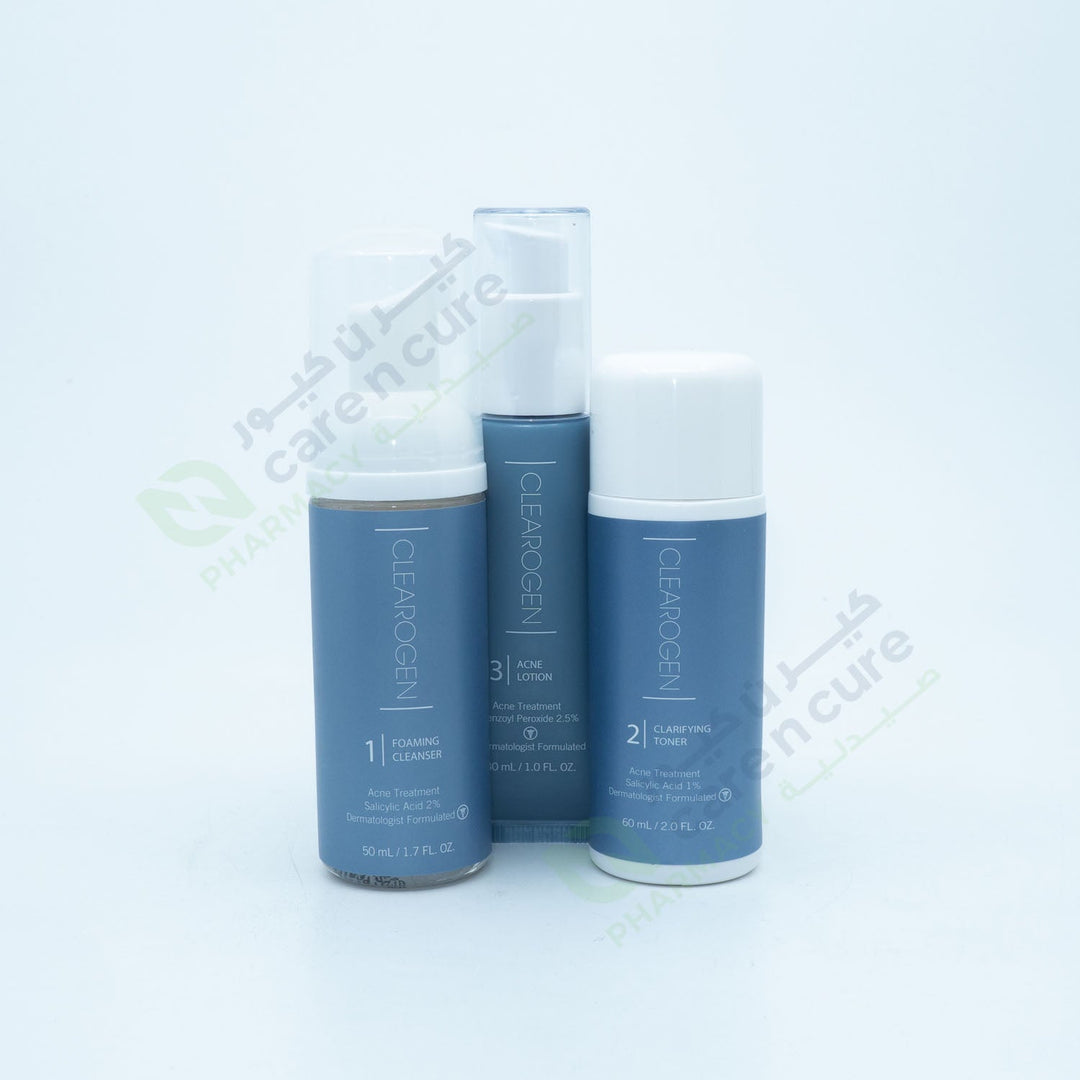 Clearogen Benzoyl Peroxide 2.5 % Acne Treatment Set