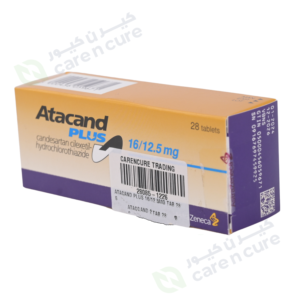 Atacand Plus 16/12.5mg Tablets 28 Pieces