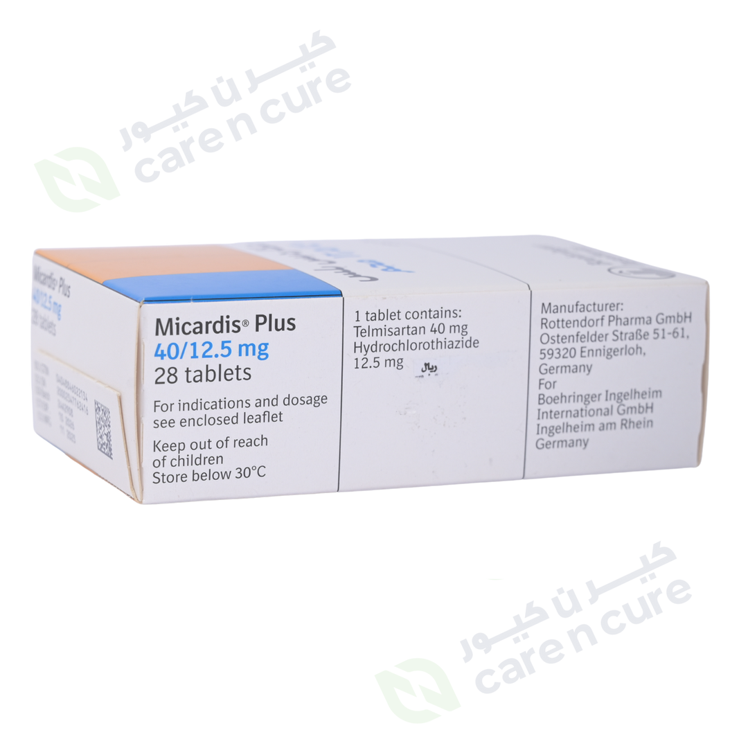 Micardis Plus 40/12.5mg Tablet 28 Pieces