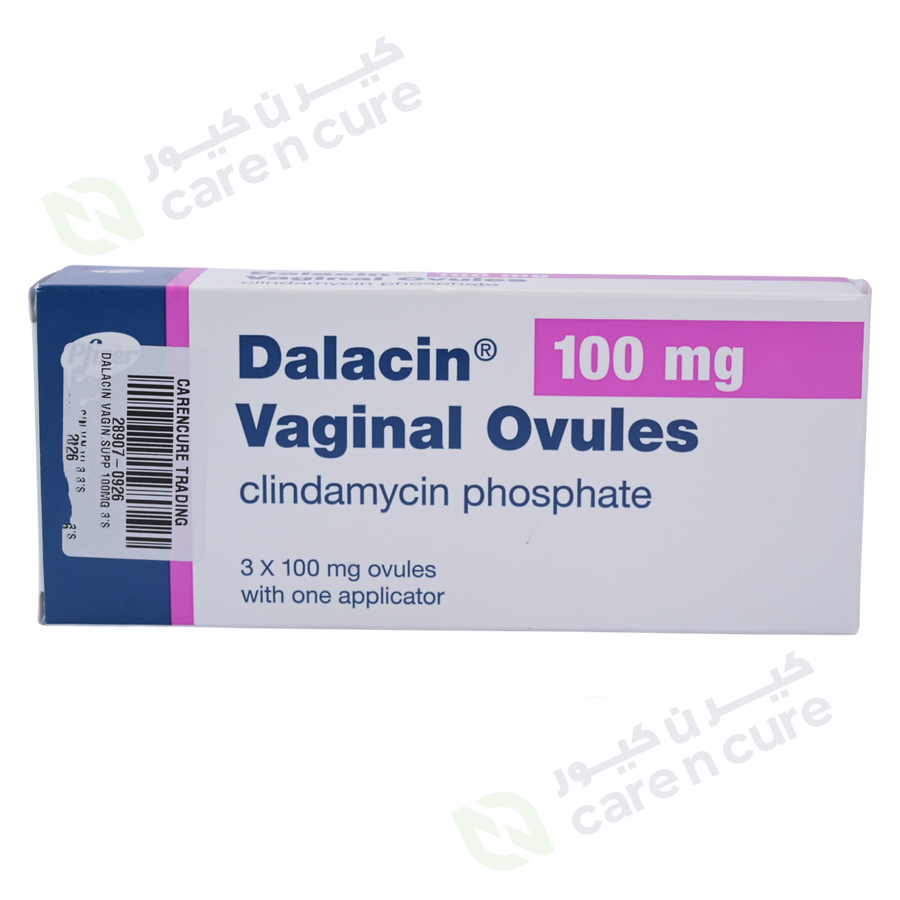 Dalacin Vaginal Suppositories 100 mg 3 Pieces (Original Prescription Is Mandatory Upon Delivery)