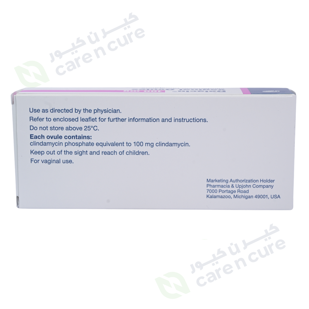 Dalacin Vaginal Suppositories 100 mg 3 Pieces (Original Prescription Is Mandatory Upon Delivery)