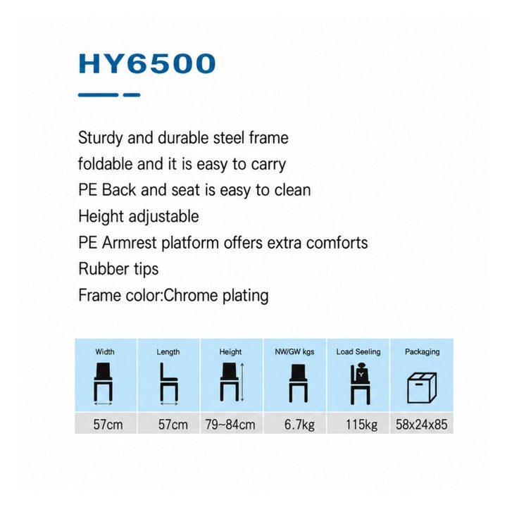 Escort Commode Chair With Out Wheel # Hy6500