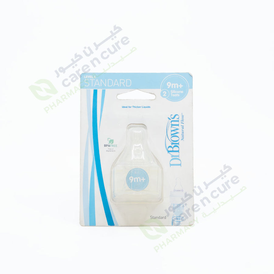Dr. Browns Level-4 Silicone Nipple 2Pack