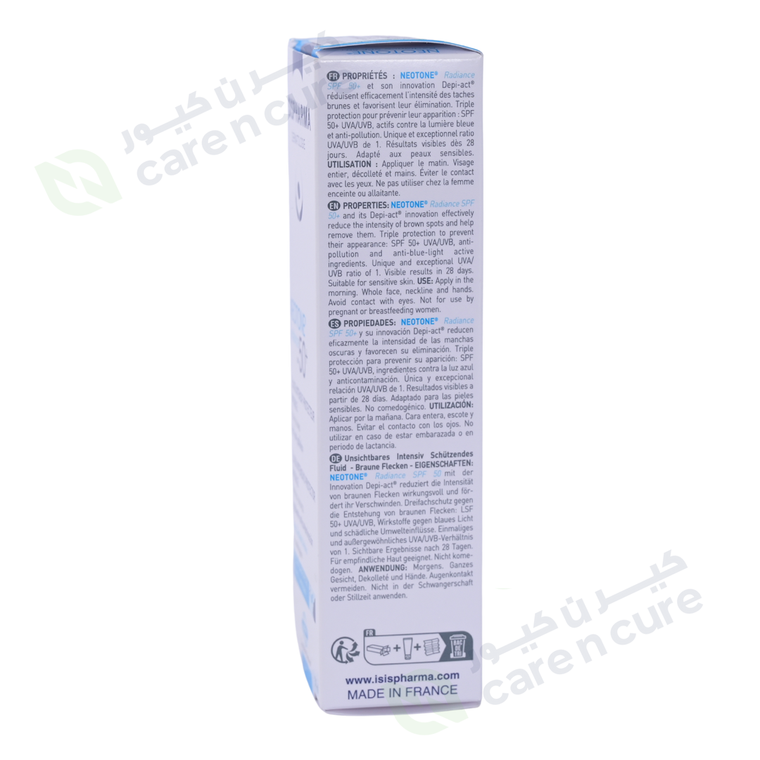 ISIS Neotone Radiance SPF50+ Intensive Protective Fluid, 30ml