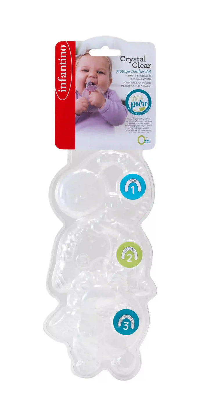 Infantino - Crystal Clear Teething Stages Gift Set
