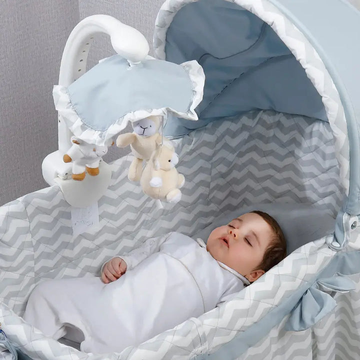 Moon Soffy - 4 In 1 Convertible Cradle - Grey Line