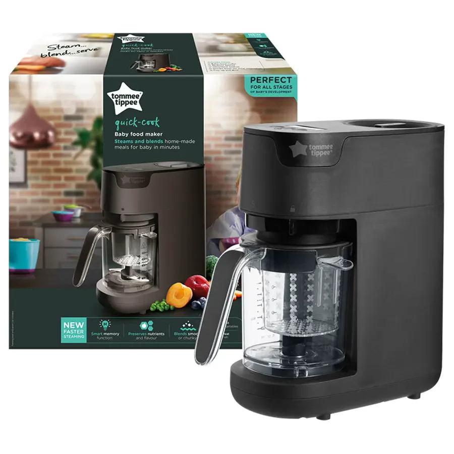 Tommee Tippee Quick Cook Baby Food Steamer Blender (Black) Tommee Tippee Quick Cook Baby Food Steamer Blender (Black)