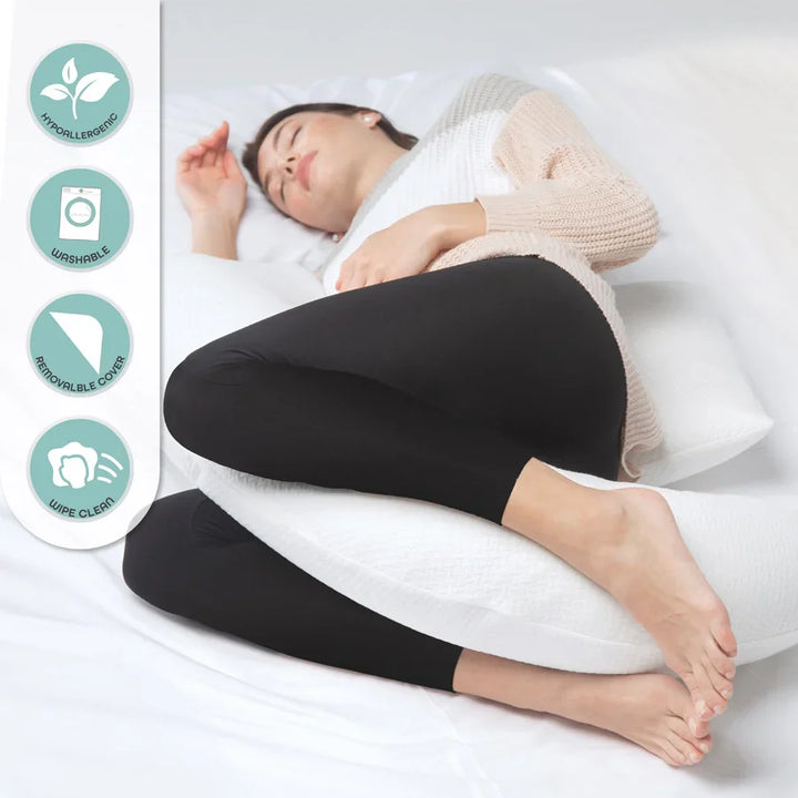 Moon - Organic Multi-Position Pregnancy Pillow (White)