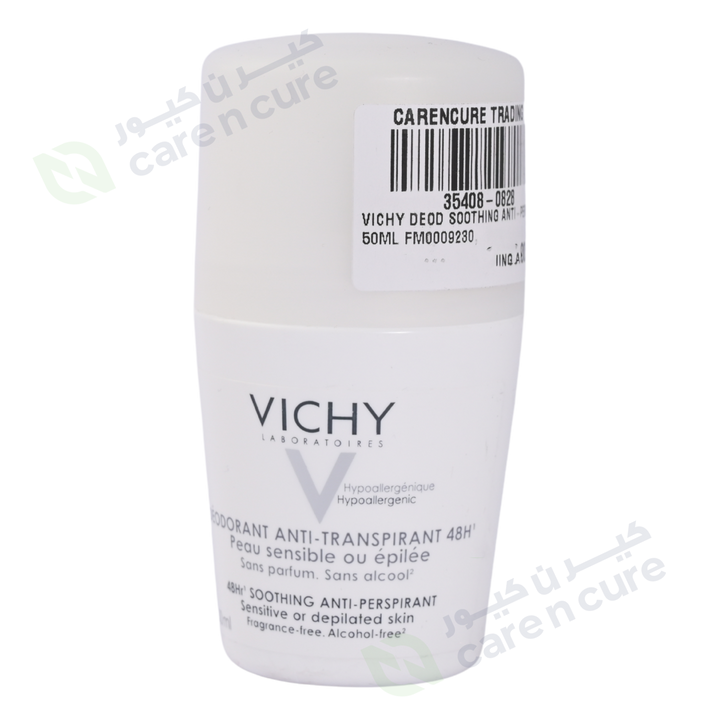 Vichy Deodorant Soothing Anti-Perspirant Roll On 50ml