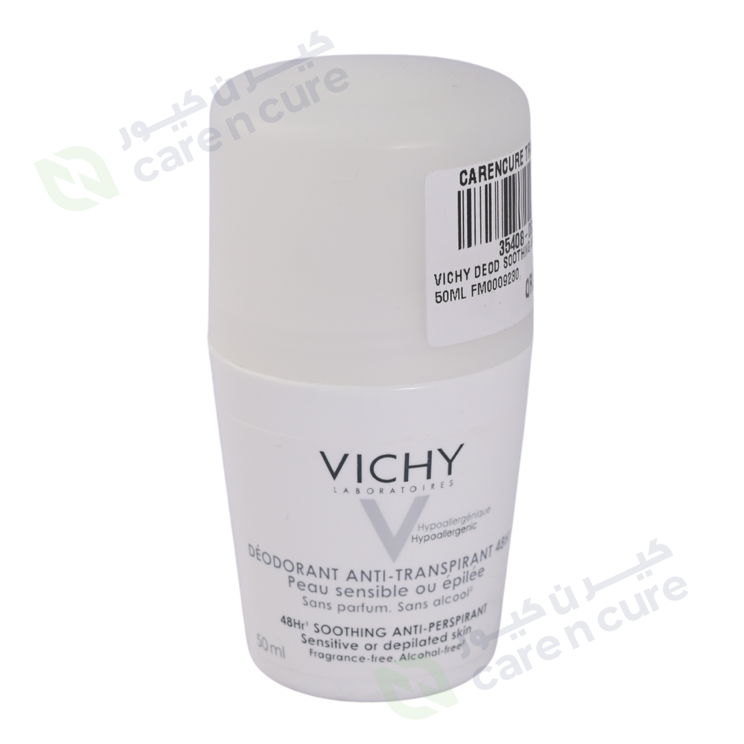 Vichy Deodorant Soothing Anti-Perspirant Roll On 50ml