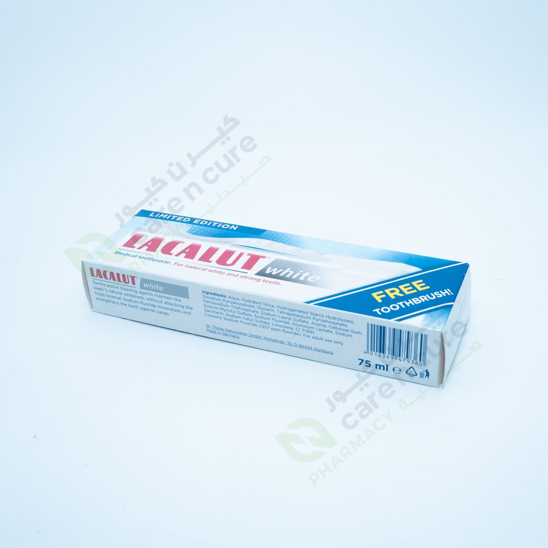 Lacalut White T/P 75 ml+ Free White Brush