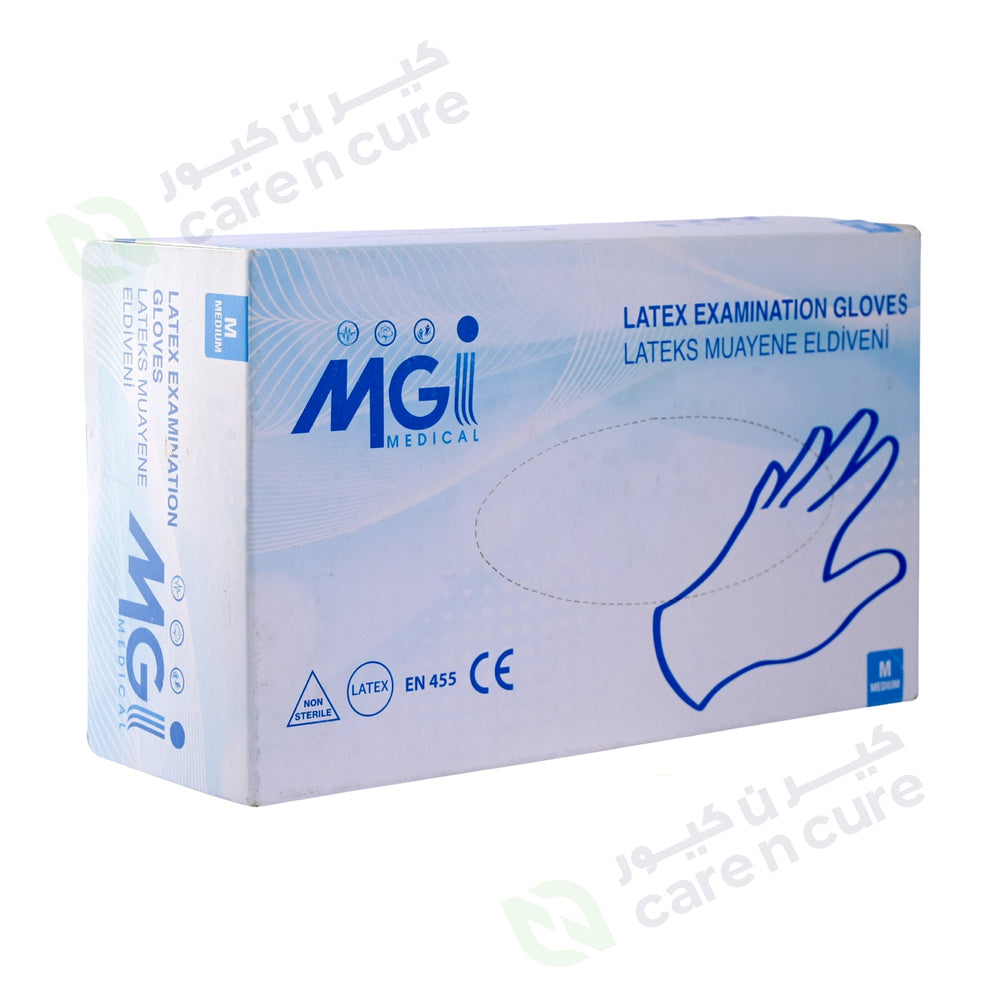 Fomme Latex Exam. Gloves P/F Medium 100 Pieces