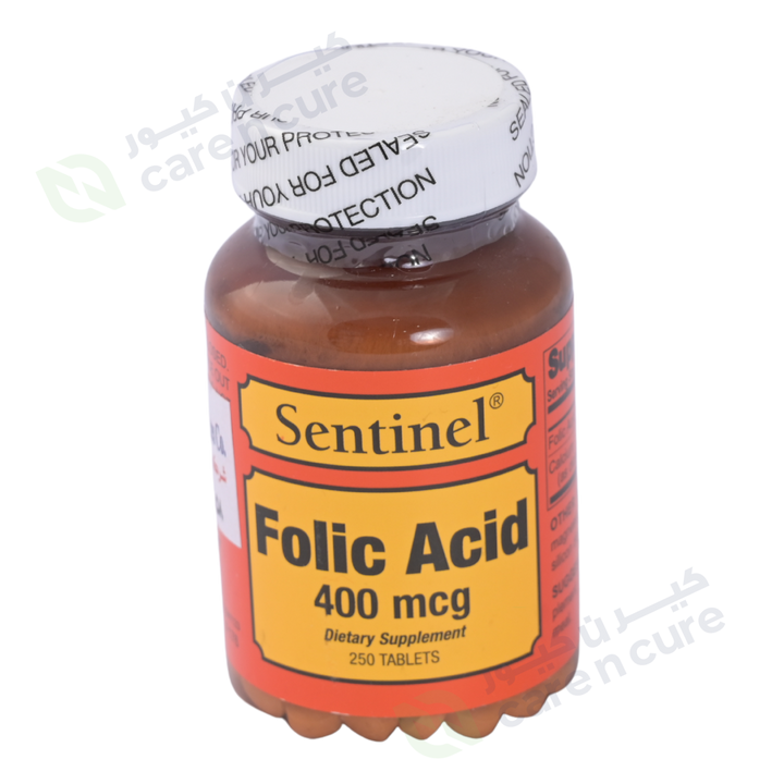 Sentinel Folic Acid 400Mcg Tablets 250 Pieces