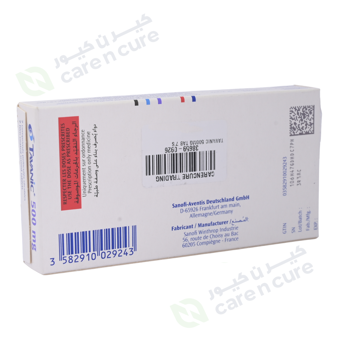 Tavanic 500mg Tablets 7S (Original Prescription Is Mandatory Upon Delivery)