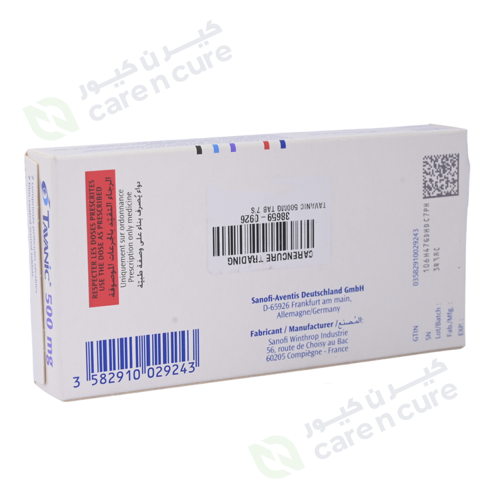 Tavanic 500mg Tablets 7S (Original Prescription Is Mandatory Upon Delivery)