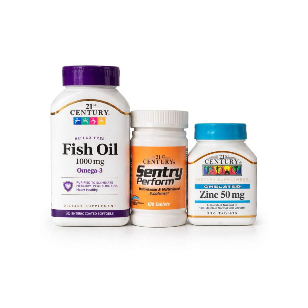 21St Century Fish Oil + Zinc +Sentry Perform Offer
