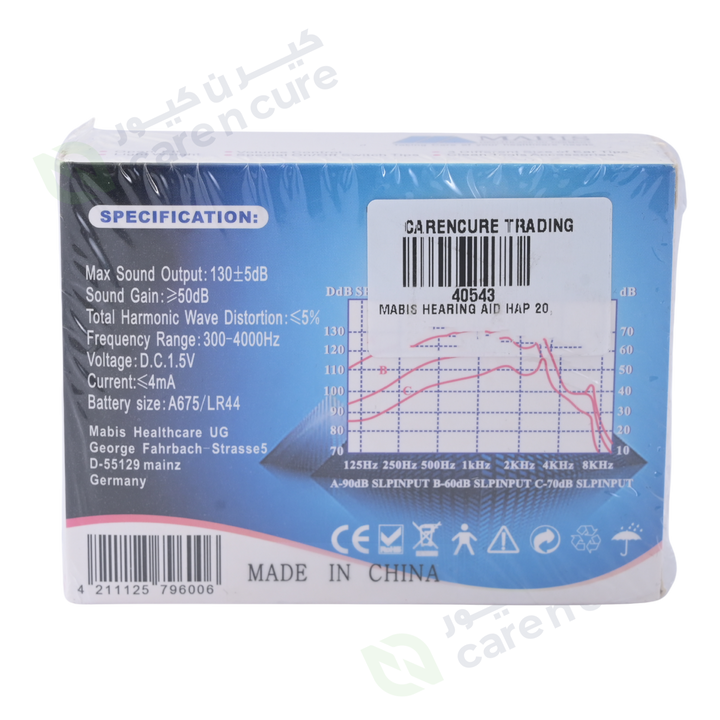 Mabis Hearing Aid Hap 20