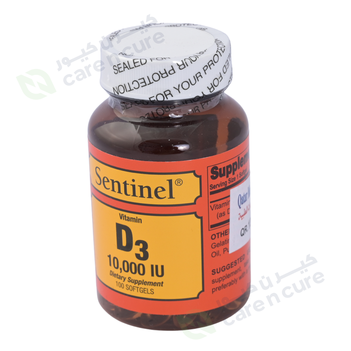 Sentinel Vitamin D3 10000 Iu 100 Pieces