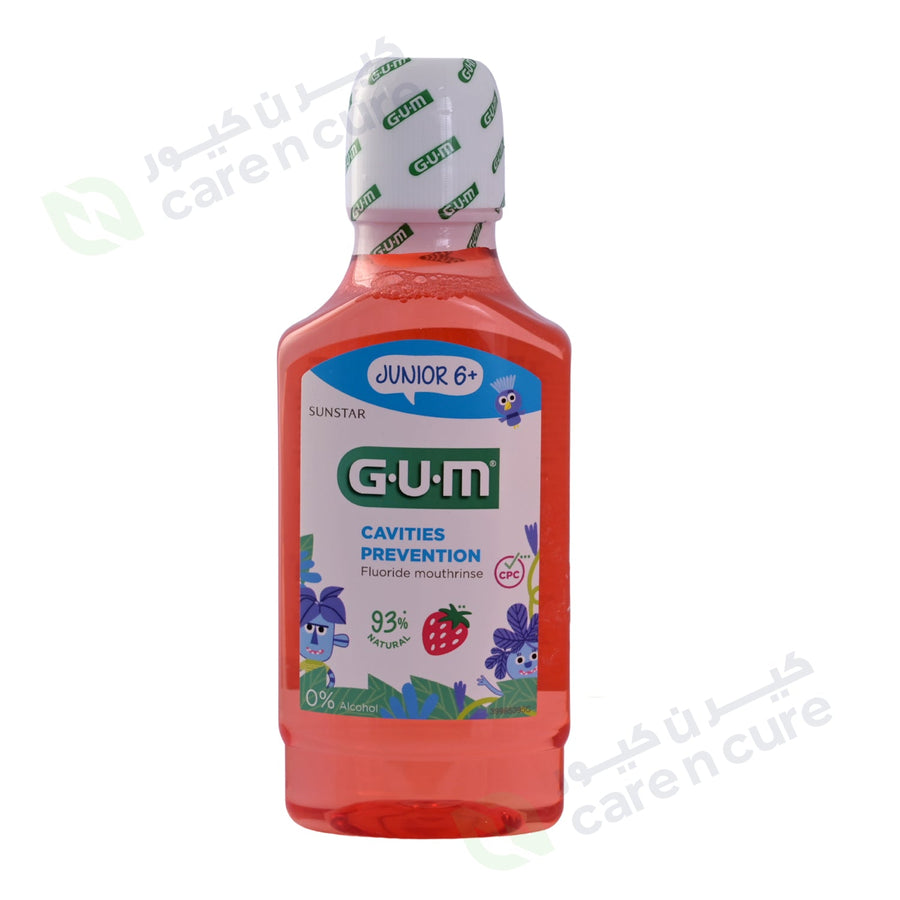 Gum Junior 6+ Strawberry Mouthrinse 300 ml