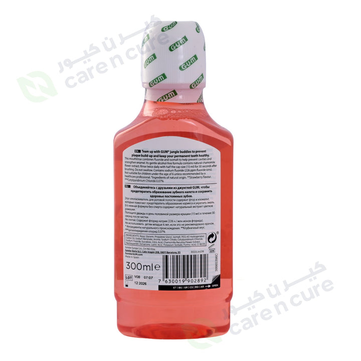 Gum Junior 6+ Strawberry Mouthrinse 300 ml
