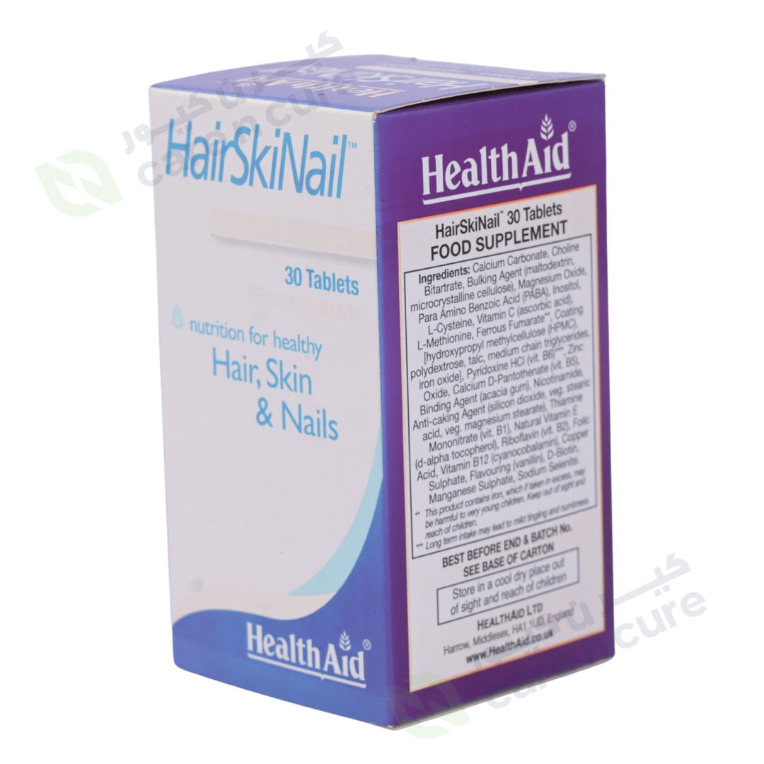 HealthAid HairSkinNail™ Formula (Hair, Skin, Nail Formula) 30 Tablets