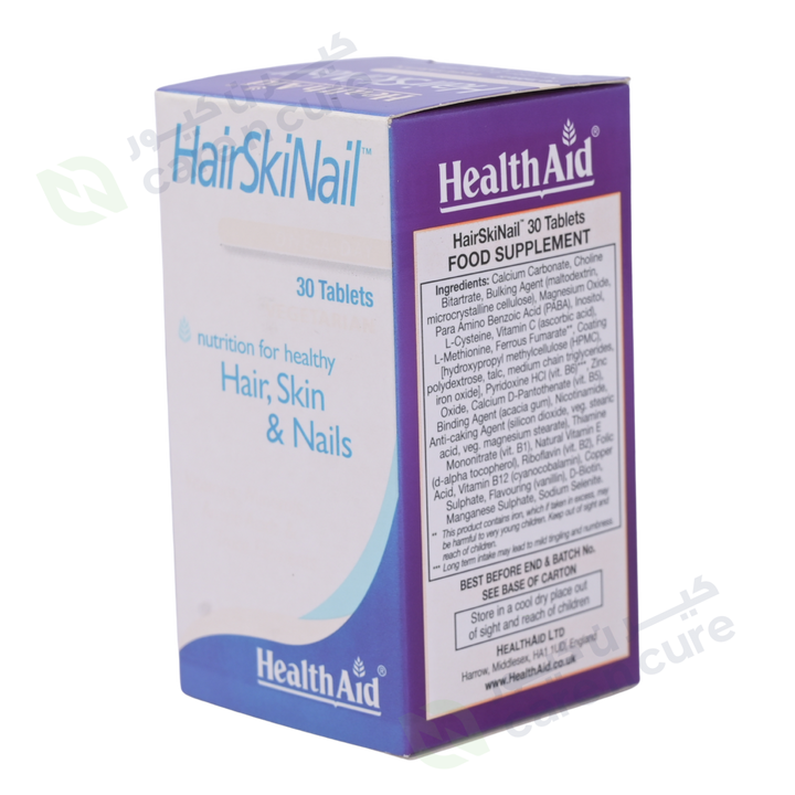 HealthAid HairSkinNail™ Formula (Hair, Skin, Nail Formula) 30 Tablets