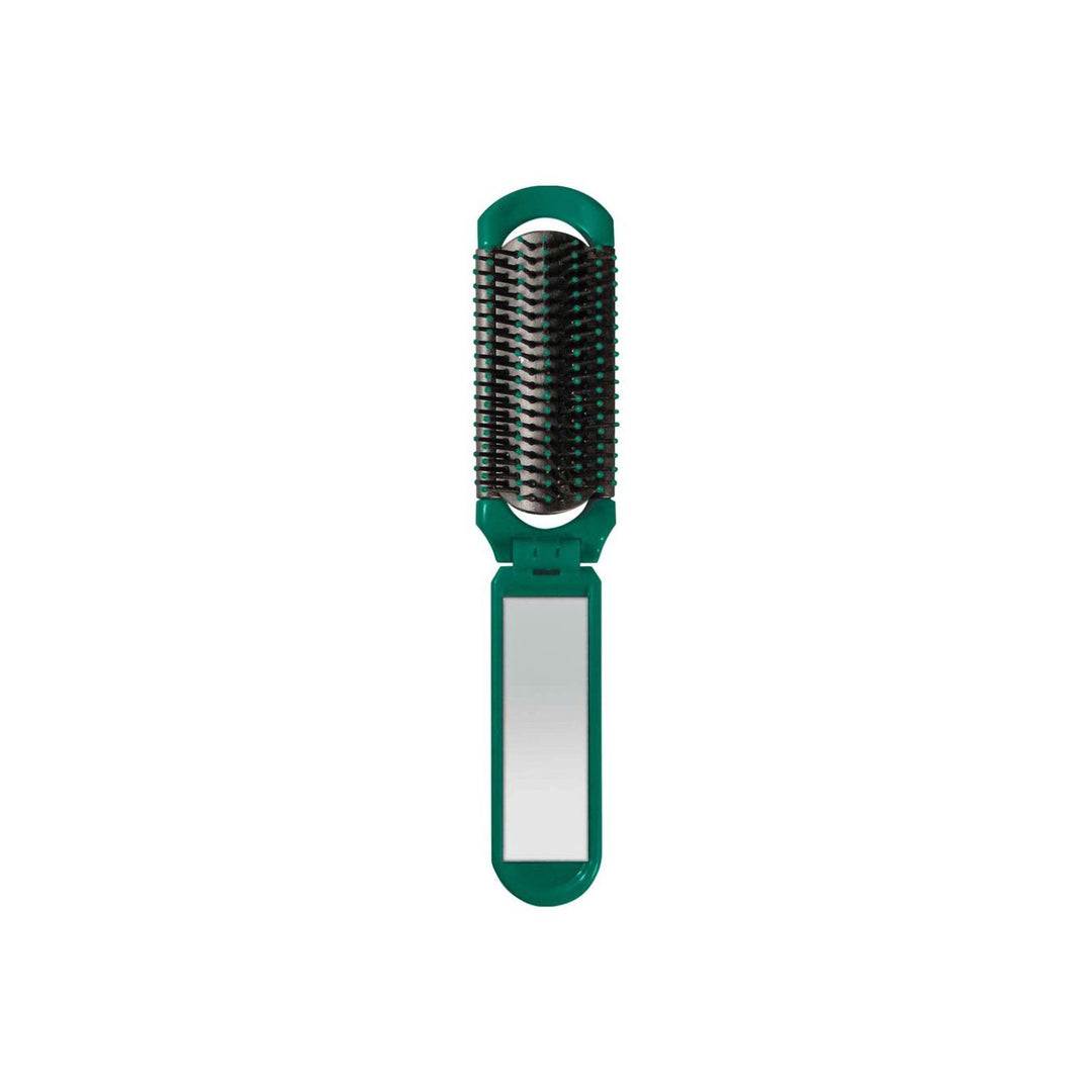 Titania Folding Hair Brush With Mirror