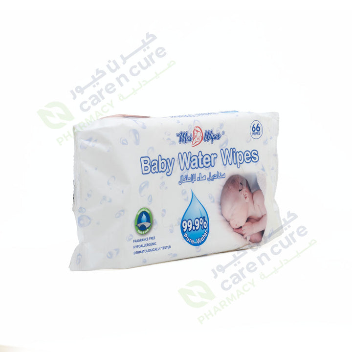 Mai 99.9 %Water Baby Wipes 66 Pieces 