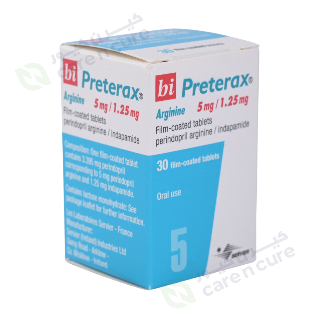 Bi Preterax Arginine 5 Mg/1.25 mg Fc Tablets 30S