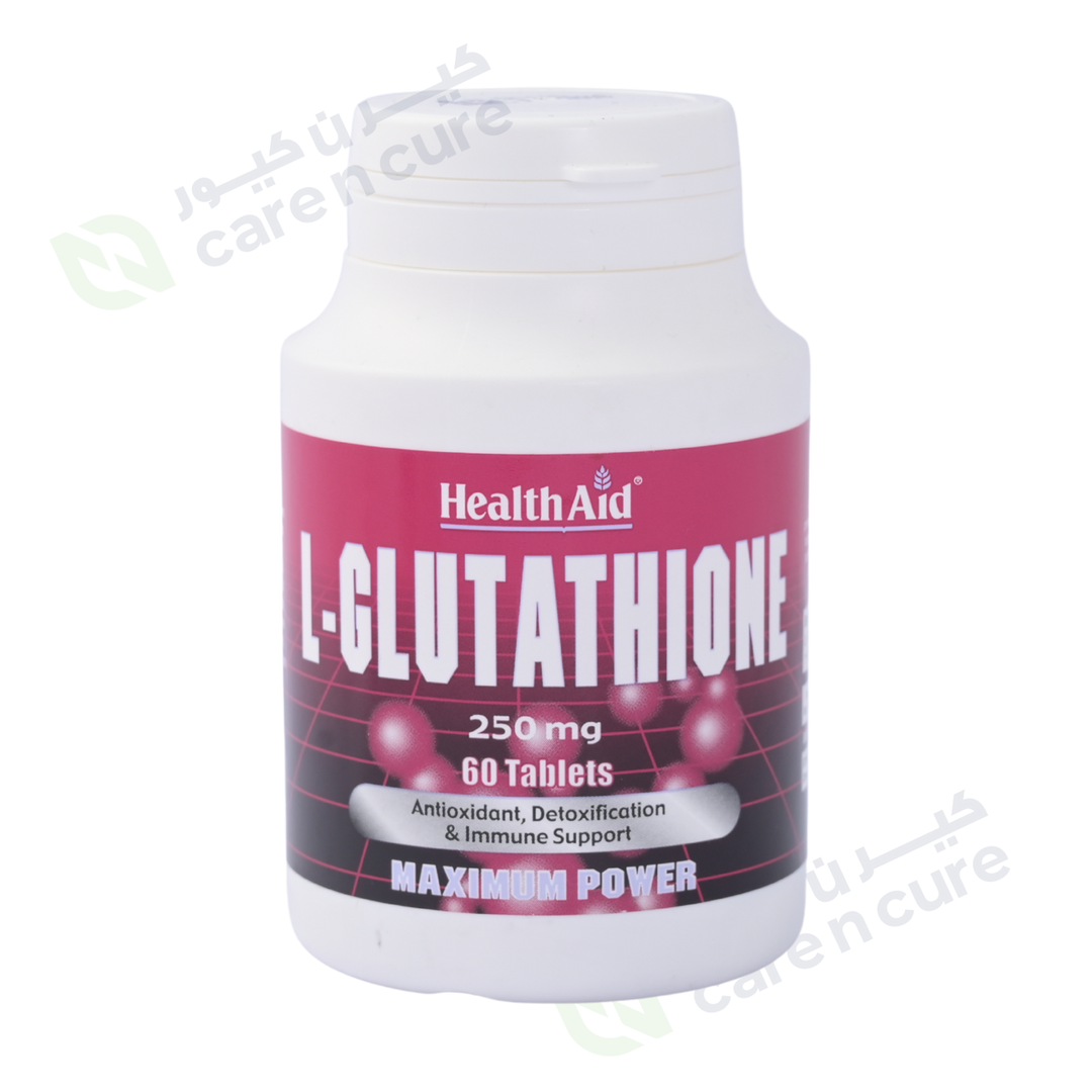 Health Aid L-Glutathione 250 mg 60 Tablets Online in Qatar Health Aid L-Glutathione 250 mg 60 Tablets Online in Qatar
