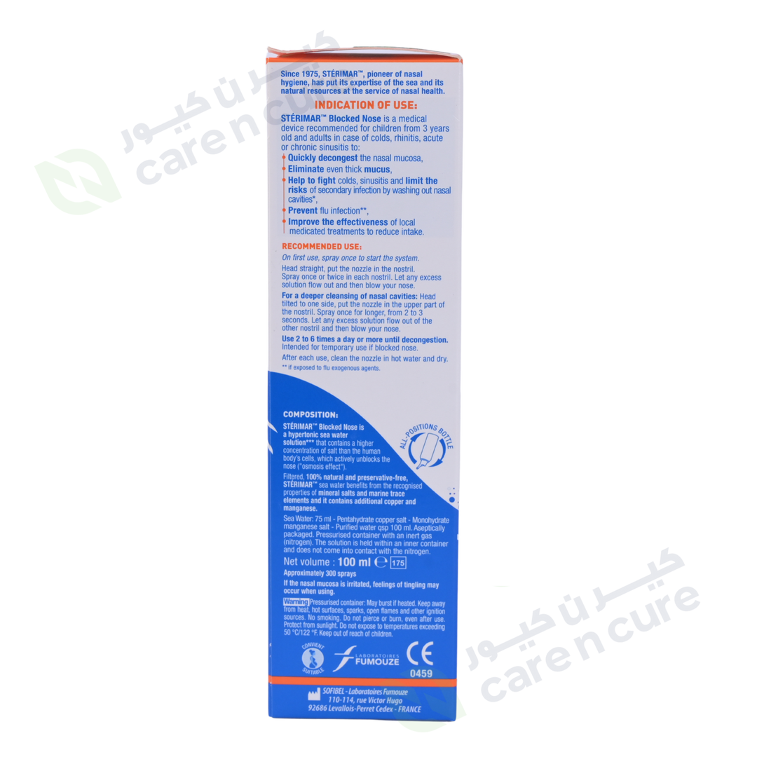 Sterimar Blocked Nose Hypertonic 100 ml
