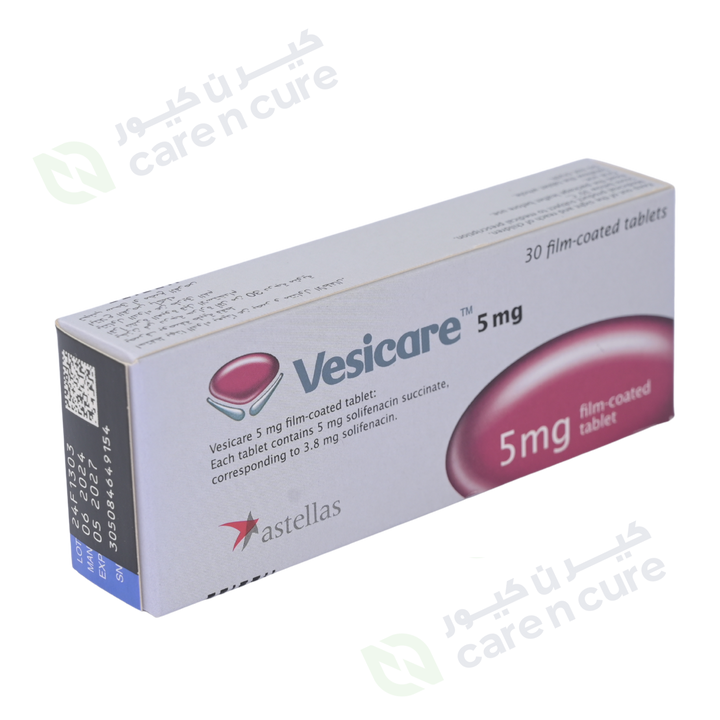 Vesicare 5 mg Tablets 30 Pieces